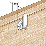 Defender Security U 9943 Drawer and Cabinet Lock, Stainless Steel, Keyed Lock, Y11 Yale Keyway