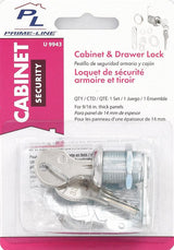 Defender Security U 9943 Drawer and Cabinet Lock, Stainless Steel, Keyed Lock, Y11 Yale Keyway