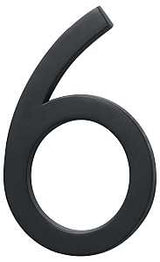 Hy-Ko FM-6 Architectural Series FM-6/6 House Number, Character: 6, 6 in H Character, Black Character, Pack of 3