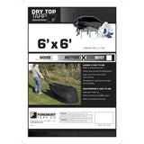 Foremost Dry Top 6 ft. W X 6 ft. L Heavy Duty Polyethylene Tarp Black