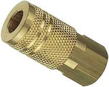 Tru-Flate 13-237 Coupler, I/M-Style, 3/8 in, FNPT, Brass