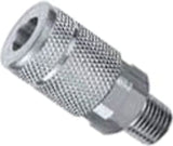 Tru-Flate 13-603 Coupler, T-Style, 1/4 in, MNPT, Steel