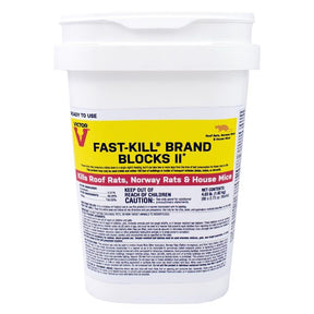 Victor Fast-Kill Brand Blocks II Toxic Oat Rodenticide Bait Blocks For Mice and Rats 4 lb