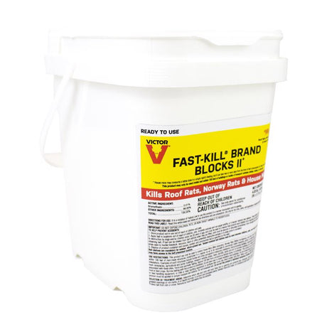 Victor Fast-Kill Brand Blocks II Toxic Oat Rodenticide Bait Blocks For Mice and Rats 4 lb
