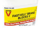 Victor Fast-Kill Brand Blocks II Toxic Oat Rodenticide Bait Blocks For Mice and Rats 4 lb