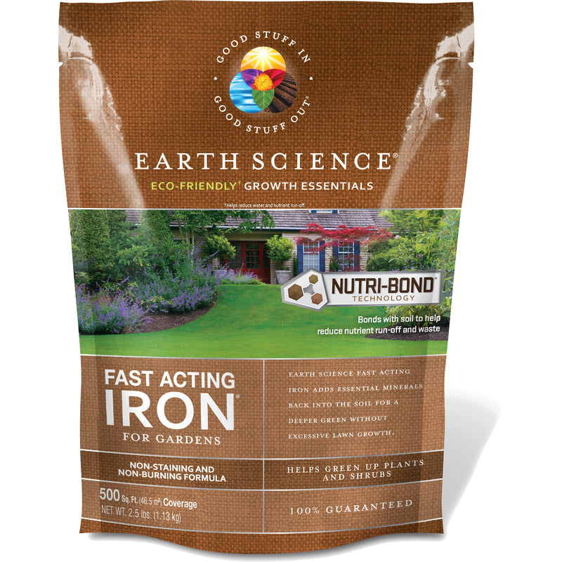 Earth Science Fast Acting Iron Treatment 500 sq ft 2.5 lb