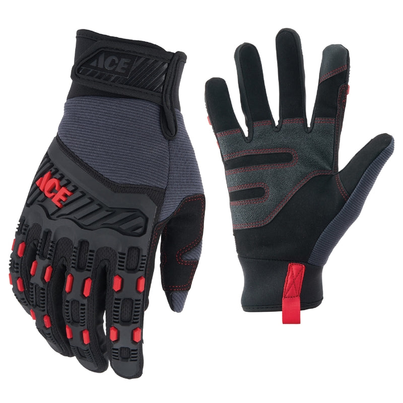 Ace High Performance Impact Gloves Multicolor XL 1 pk