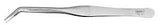 General 415 Utility Tweezer, Curved Point, Stainless Steel, Nickel, 6-1/2 in OAL