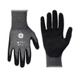 General Electric Unisex Dipped Gloves Black/Gray L 1 pair