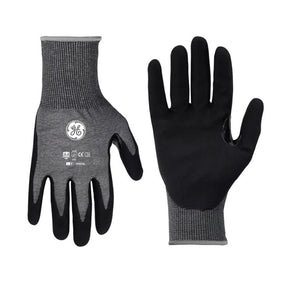 General Electric Unisex Dipped Gloves Black/Gray L 1 pair