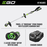 EGO Power+ Powerload ST1511T 15 in. 56 V Battery String Trimmer Kit (Battery & Charger)