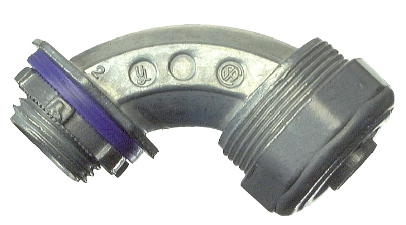 Halex 16903B Conduit Connector, 3/8 in Compression, Zinc