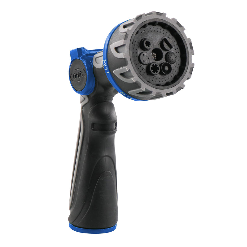 Orbit Q-Series 7 Pattern Adjustable Multi-Pattern Metal Hose Nozzle, Pack of 12