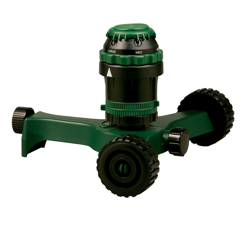 Orbit Wheeled Base 6-Pattern Gear Drive Sprinkler Head 5026 sq ft 1 pk, Pack of 3