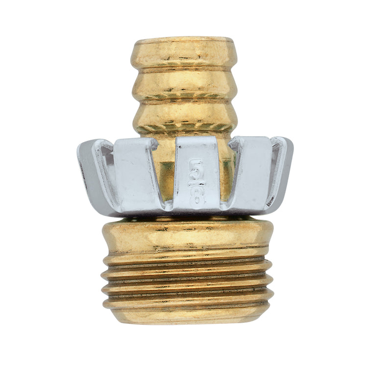 Orbit 5/8 in. Brass/Stainless Steel Threaded Male Clinch Hose Mender, Pack of 20