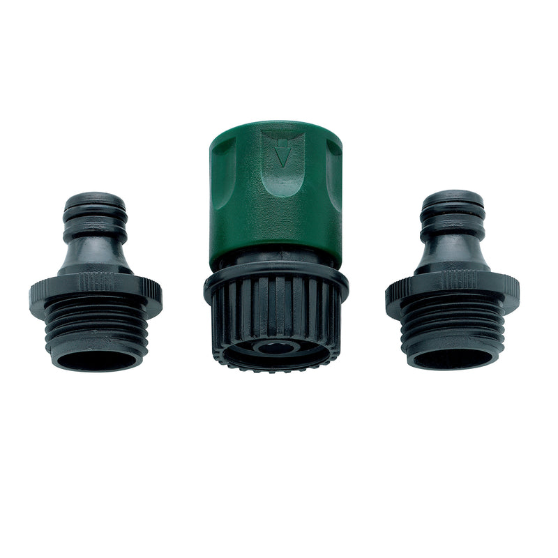 Orbit 3/4 in. Plastic Threaded 2 Male/1 Female Quick Connector Hose Set, Pack of 12
