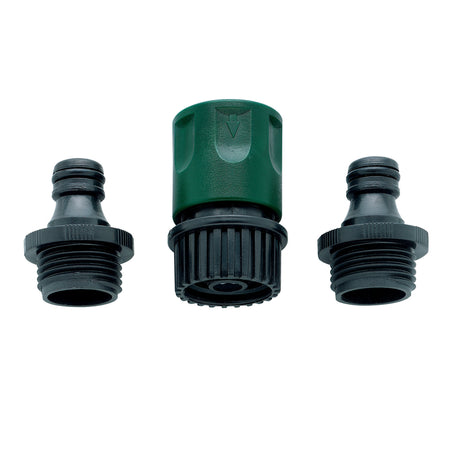 Orbit 3/4 in. Plastic Threaded 2 Male/1 Female Quick Connector Hose Set, Pack of 12
