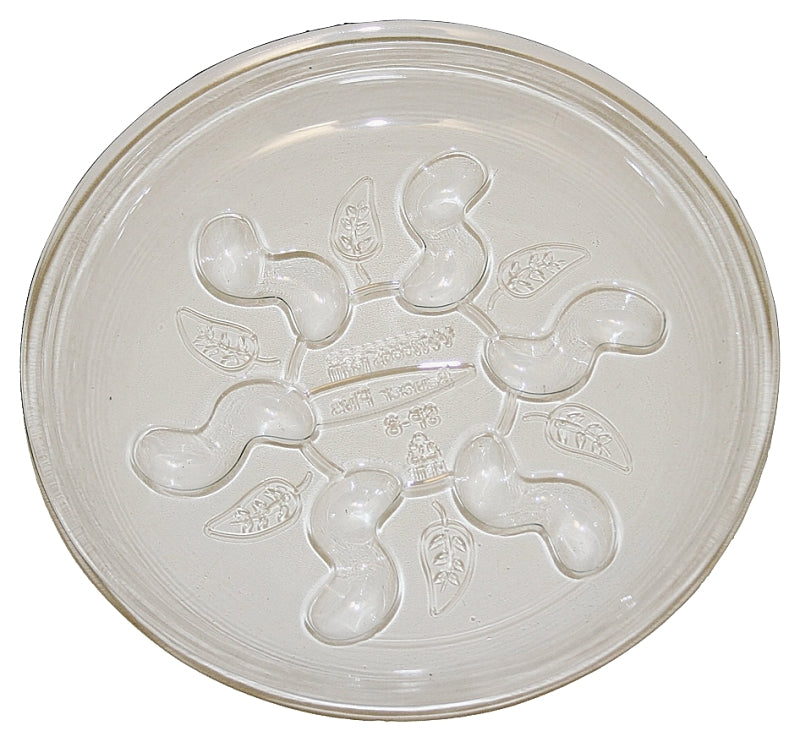 Gardener's Blue Ribbon Saucer Plus Series SP10 Plant Saucer, 10 in Dia, Plastic, Clear, Pack of 24