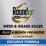 Roundup Dual Action Weed and Grass Killer Concentrate 32 oz, Pack of 6