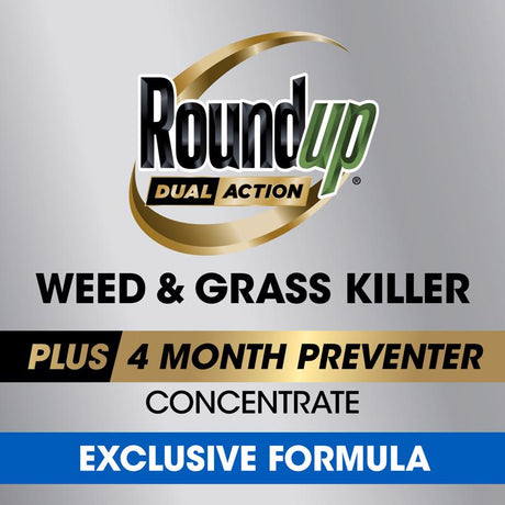 Roundup Dual Action Weed and Grass Killer Concentrate 32 oz, Pack of 6