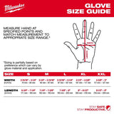 Milwaukee Dipped Gloves Red XL 1 pair