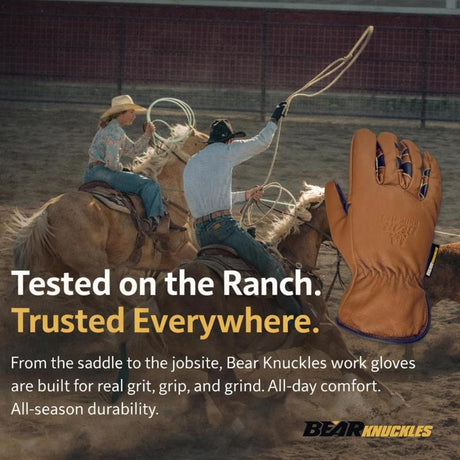 Bear Knuckles Driver Gloves Brown M 1 pk