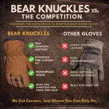 Bear Knuckles Driver Gloves Brown L 1 pk