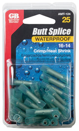 Gardner Bender Xtreme AMT-124 Butt Splice Connector, 600 V, 16 to 14 AWG Wire, Blue