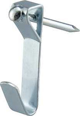 OOK 50052 Conventional Hook, 20 lb, Steel, Zinc, 8/PK