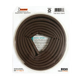 Frost King V25BA Weatherseal, 5/16 in W, 17 ft L, EPDM Rubber, Brown