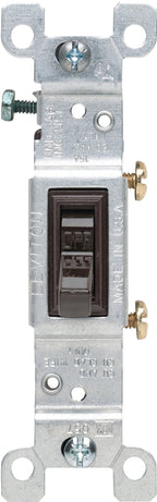 Leviton S00-01451-02S Series Switch, Brown, 15 A, 120 V, 1-Poles, Push-In Terminal, Thermoplastic Housing Material