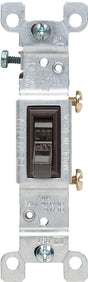 Leviton S00-01451-02S Series Switch, Brown, 15 A, 120 V, 1-Poles, Push-In Terminal, Thermoplastic Housing Material