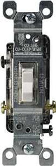 Leviton 1461-GLW Switch, 15 A, 120 V, Push-In Terminal, Thermoplastic Housing Material, Clear