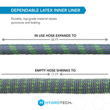 Hydrotech 5/8 in. D X 50 ft. L Medium Duty Professional Grade Expandable Lightweight Garden Hose, Pack of 3