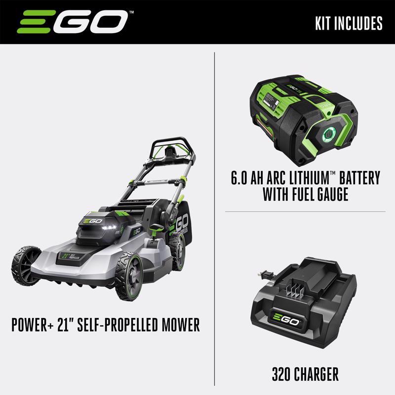 EGO Power+ 600 Series LM2114SP 21 in. 56 V Battery Self-Propelled Lawn Mower Kit (Battery & Charger)