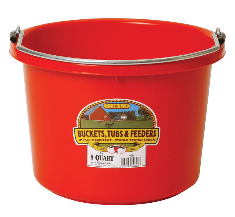 Miller 8 qt Bucket Red