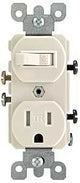 Leviton T5225-0TS Switch Outlet, White