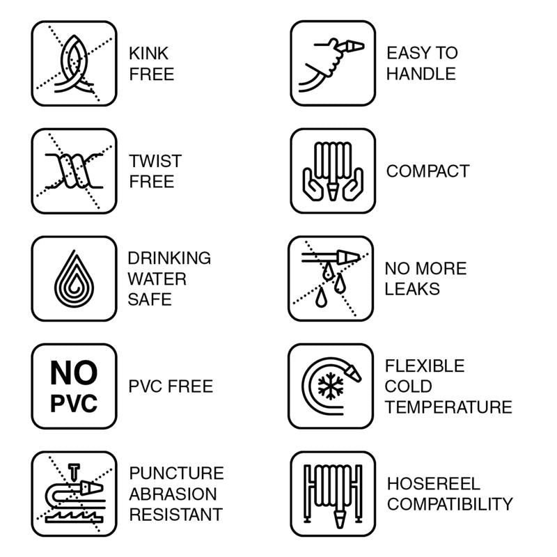 Fitt HiFlo 50 ft. L Medium Duty Commercial Grade Lightweight Garden Hose