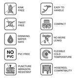 Fitt HiFlo 50 ft. L Medium Duty Commercial Grade Lightweight Garden Hose