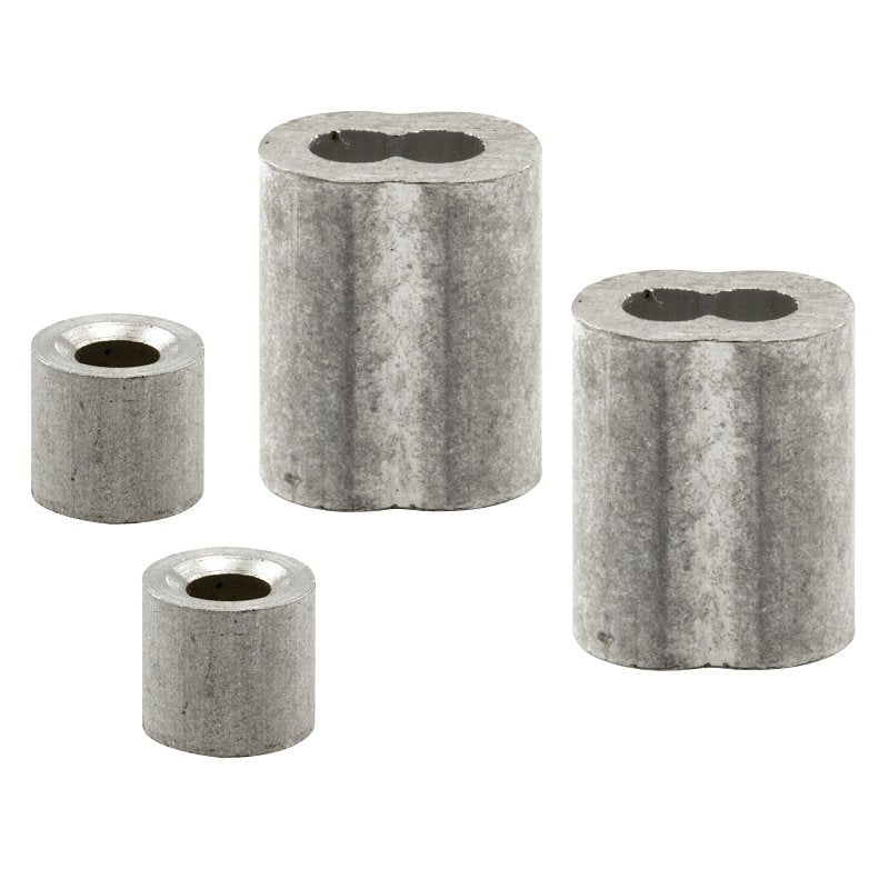Prime-Line GD 12152 Cable Ferrule and Stop, 5/32 in Dia Dimensions, Aluminum