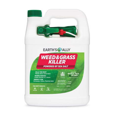 Earth's Ally Weed & Grass Killer Weed and Grass Killer RTU Liquid 1 gal, Pack of 4