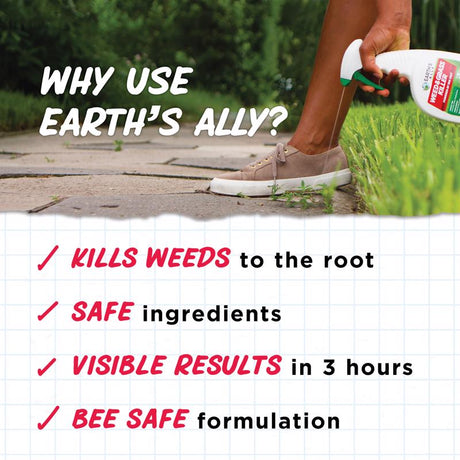 Earth's Ally Weed & Grass Killer Weed and Grass Killer RTU Liquid 24 oz, Pack of 6