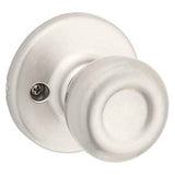 Kwikset 488T-15 CP Dummy Door Knob, 1-7/8 in Dia Knob, Satin Nickel