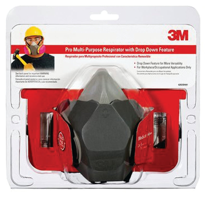 3M 62023HA1-C Valve Respirator, M Mask, P100 Filter Class, Dual Cartridge