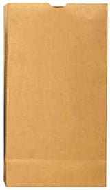 Duro Bag Dubl Life 18404 SOS Bag, #4, 5 in L, 3-1/8 in W, 9-3/4 in H, Kraft Paper, Brown