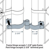 Yardlink Galvanized Steel Drive Gate Hardware Set 4 pk
