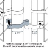 Yardlink Galvanized Steel Post Hinge 1 pk