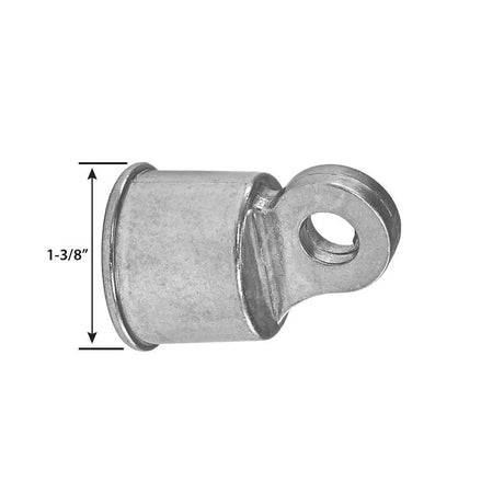 Yardlink Silver Aluminum Chain Link Rail End Cap 1 pk