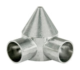 Yardlink Silver Aluminum Chain Link Bullet Cap 1 pk