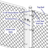 Yardlink Steel Chain Link Band Brace 1 pk